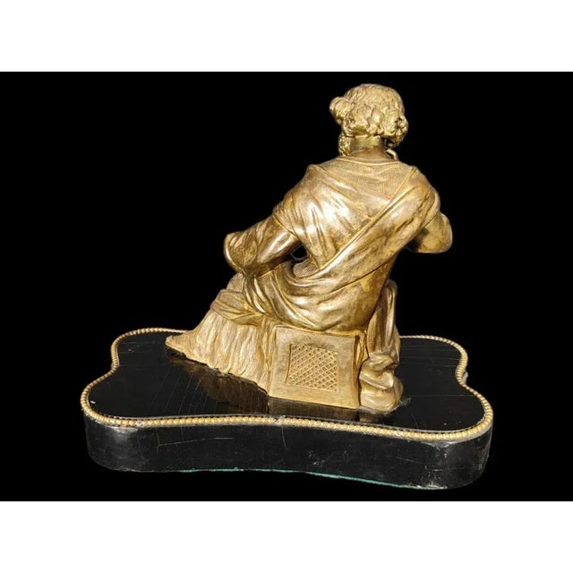 Baroque Gilded Bronze and Silver Figure, 19th Century For Sale - Image 3 of 11