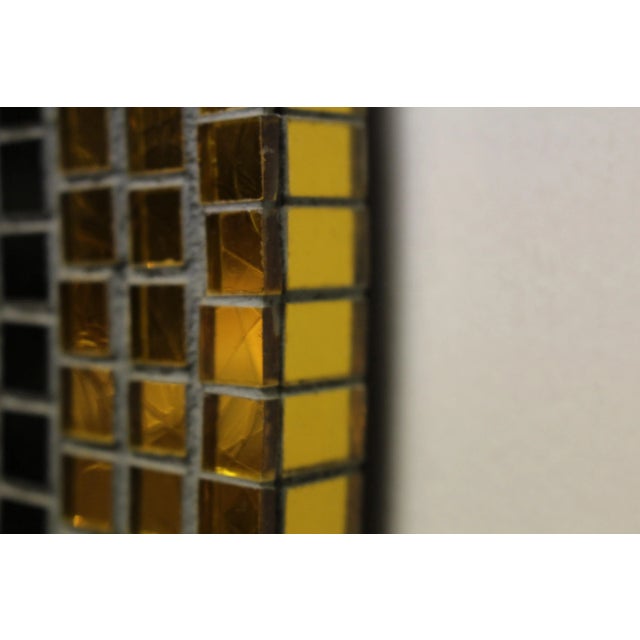 Custom Round Mosaic Tiger Skin Mirror For Sale In Baton Rouge - Image 6 of 7