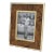 Montagnani Italy Metal and Walnut Wood Picture Frame, 1970s For Sale