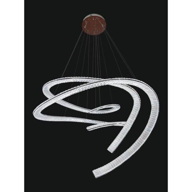 Collection orione 2.0 chandelier, metal and crystal, ncs 254/2/130 by jago dimensions: d 130 x h 80-250 cm materials:...