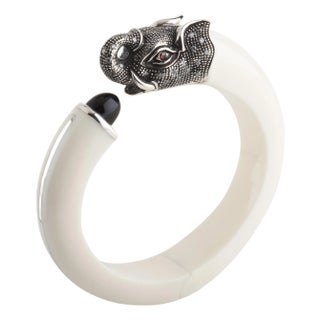 Fantastic Art Deco - (limited edition) Miriam Salat (MIRIM) Elephant bangle For Sale
