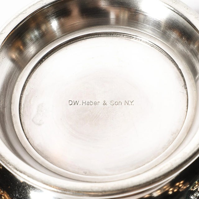 Silver Silver Plated Bowl by d.w. Haber and Son Ny For Sale - Image 8 of 8