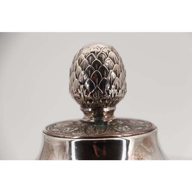 19th Century French Silver-Plated Tureen With Coat-of-Arms For Sale - Image 10 of 17