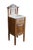 Victorian Antique Edwardian Walnut Neoclassical Inlaid Washstand Cabinet With Marble Top & Mirror For Sale - Image 3 of 18