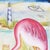 Early 21st Century Love Lorn by Zoa Ace | Oil on canvas Mermaid with a flamingo and various coastal elements. For Sale - Image 5 of 5