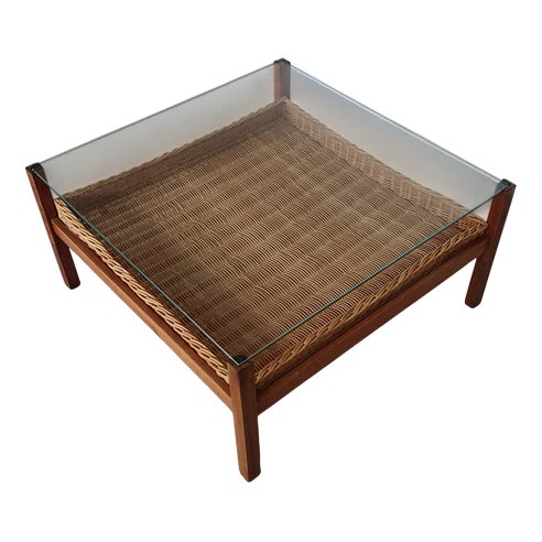 Vintage Teak Coffee Table, Denmark, 1970s For Sale