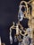 Antique French Brass & Crystal Chandelier For Sale In Chicago - Image 6 of 10