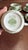 Green 1940s Wood's "English Scenery" Green Transfer Cups and Saucers - Set of Four Enoch For Sale - Image 8 of 12