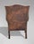 Brown Leather Button Wing Armchair, 1860s For Sale - Image 4 of 11