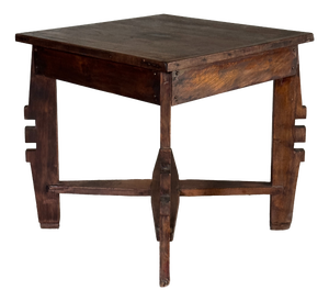 Small Vintage Indonesian Coffee Table in Brown Teak, 1960s