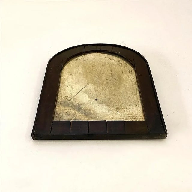 Small Antique Italian Walnut Frame Mercury Mirror, 1900s For Sale - Image 10 of 11