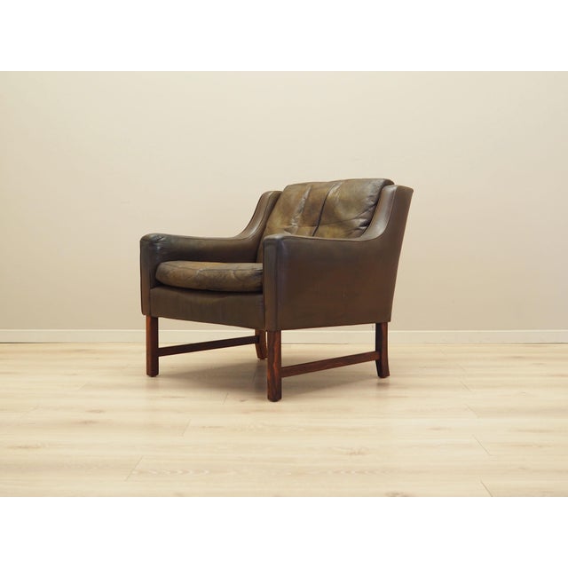 Brown Scandinavian Chair attributed to Fredrik Kayser for Vatne Møbler, 1960s For Sale - Image 8 of 18