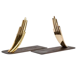 Carl Auböck Model #1928 'Hands' Brass Bookends - a Pair