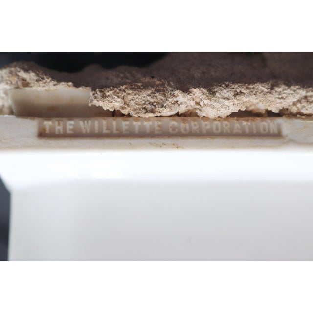 Reclaimed Vintage White Ceramic Bathroom Soap Dish For Sale - Image 6 of 8