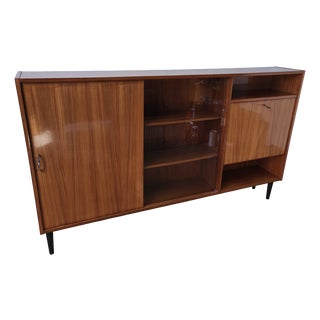 Modernist Wooden Sideboard, 1970s For Sale