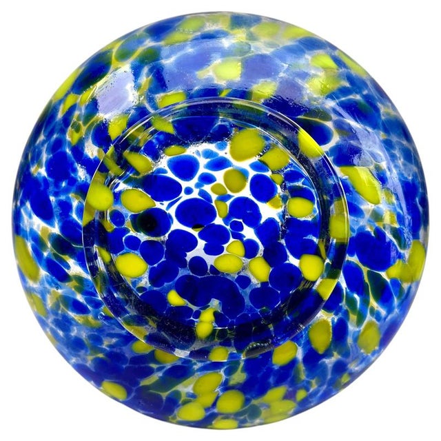 Pique Fleurs Vase in Multicolor Decor with Grille, 1930s For Sale - Image 3 of 7