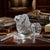 Majestic Waterford crystal lion figurine showcasing the brand's renowned brilliance and sculptural craftsmanship. Produced...