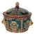 Mid 20th Century Chinese Export Tureen Handpainted With Lion Handles and Cover For Sale