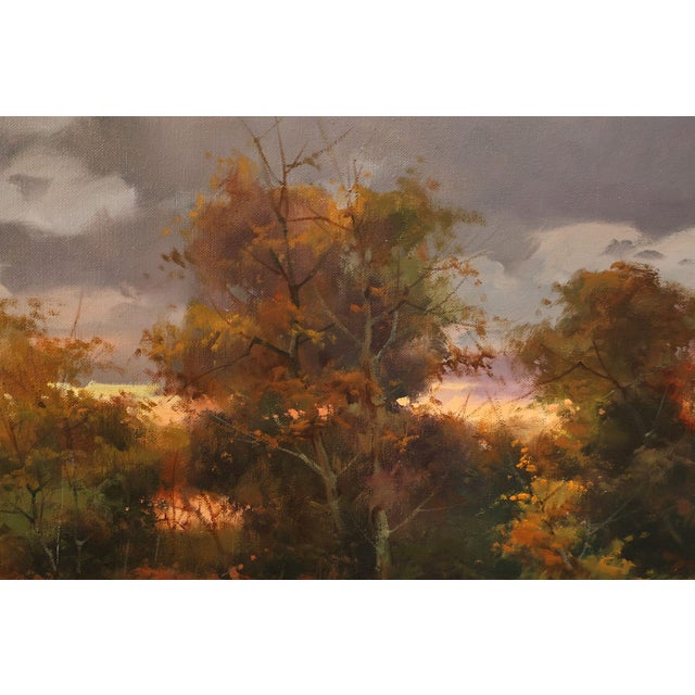 Salvador Caballero Tarde De Pesca Landscape Oil Painting For Sale - Image 17 of 18