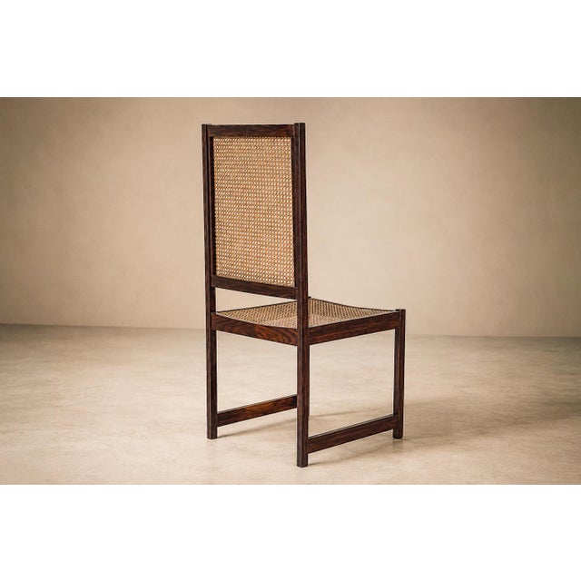 1960s Set of Ten Brazilian Modern Dining Chairs in Rosewood and Cane by Móveis Primus, Brazil, 1960s For Sale - Image 5 of 18