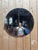 Silver Art Deco Round Mirror Beveled Glass and Chrome Clips, 1930s For Sale - Image 8 of 8