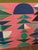 Pink Turquoise Geometric Composition 8x10 For Sale - Image 8 of 9