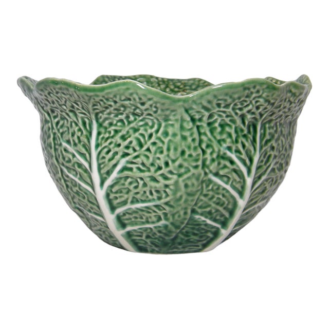 Vintage Cabbage Leaf Serving Bowl Chairish