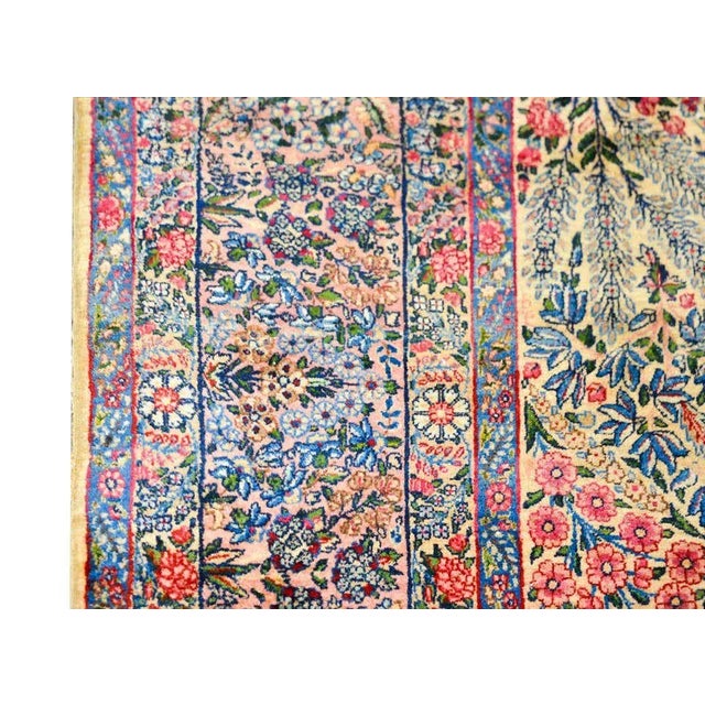 Early 20th Century Vintage Persian Lavar Kirman Rug For Sale - Image 9 of 13