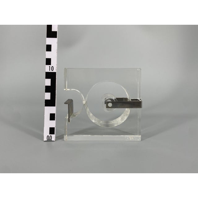 Acrylic Tape Dispenser by Serge Mansau for Fratelli Guzzini, France, 1970s For Sale - Image 9 of 10