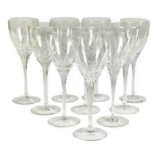 Late 20th Century Lenox “Firelight” Wine Glasses- Set of 10 For Sale