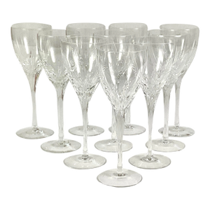 Late 20th Century Lenox “Firelight” Wine Glasses- Set of 10