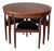 Round Extendable Dining Table and Chairs in Teak by Hans Olsen for Frem Røjle, Denmark, 1960s, Set of 5 For Sale