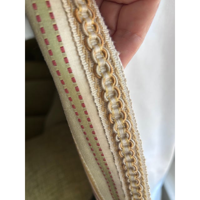 Pristine Custom Drapes W/Valances. 6 Panels, 3 Valances, 3 Layers (Face, Flannel & Lining) For Sale - Image 4 of 15
