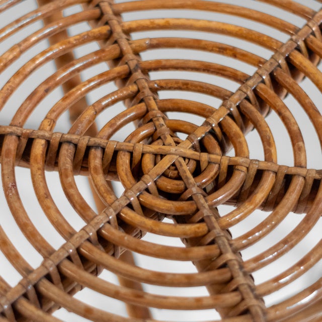 Brown Vintage Scultpural Bamboo Coffee Table by Tito Agnoli, Italy, 1960s For Sale - Image 8 of 9