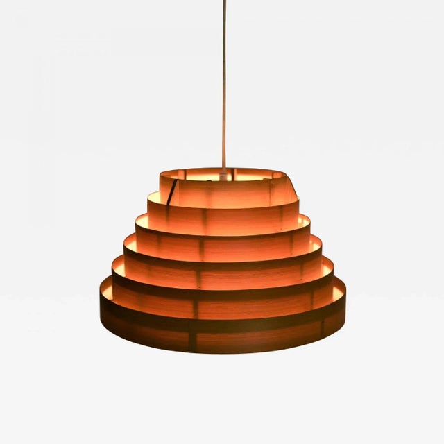 Swedish Pine Pendant Lamp Ellysett Model T454 by Hans-Agne Jakobsson For Sale - Image 12 of 13