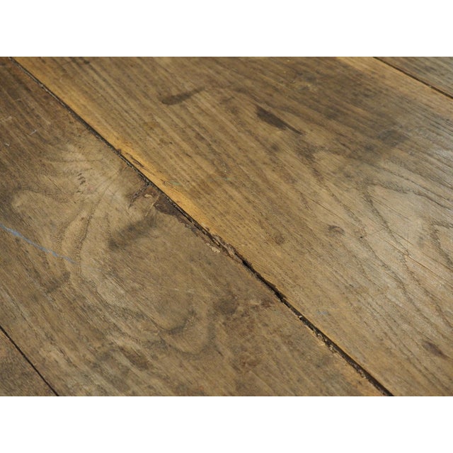 Antique French Painted Cast Iron and Oak Table From Alsace, Circa 1900 For Sale - Image 17 of 18