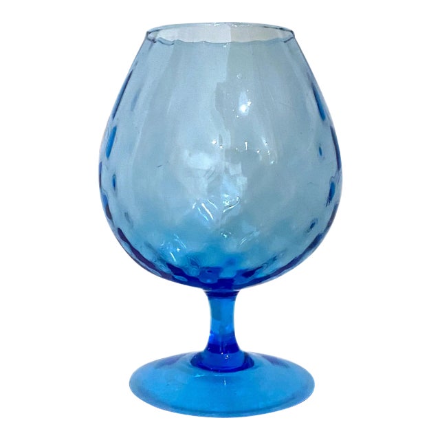 Vintage Mid-Century Modern Italian Empoli Aquamarine Vase For Sale