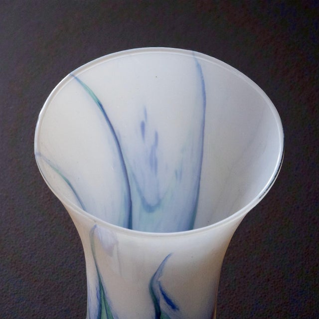 1960s Large Blown Opaline Murano Glass Vase, 1960 For Sale - Image 5 of 7
