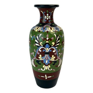French Art Nouveau Vase in Faience, 1890s For Sale