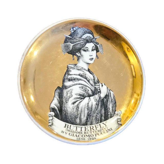 Piero Fornasetti Piero Fornasetti Set of Coasters of Opera Characters-Melodrama! For Sale - Image 4 of 13