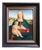 Late 20th Century Madonna and Child Figurative Oil Painting; After Rafael. Framed. Signed. For Sale