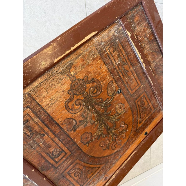 Biedermeier Hand-Painted Chest in Wood For Sale - Image 12 of 13