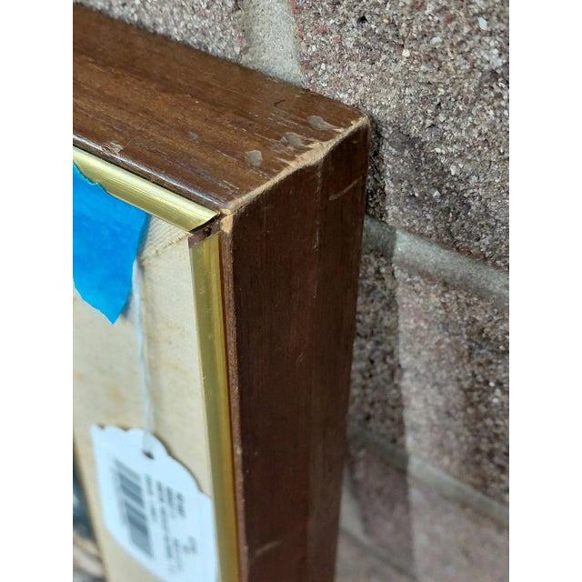 Framed Signed J. Akston "Untitled" Abstract Landscape Oil on Board For Sale - Image 9 of 11