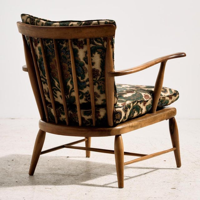 Walnut Lounge Chair by Anna-Lülja Praun, 1950s For Sale - Image 3 of 18