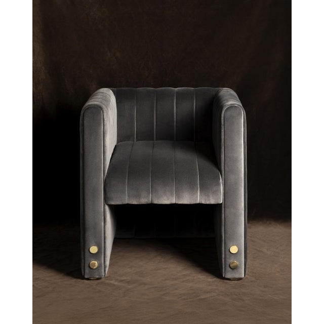 Contemporary Inglewood Dining Chair by Porus Studio For Sale - Image 3 of 11