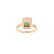 Gold Antique 14k Gold, Emerald, and Diamond Cocktail Ring For Sale - Image 8 of 12