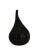 Black Murano Glass Drops Vase by Stelon Renzo for Salviati For Sale