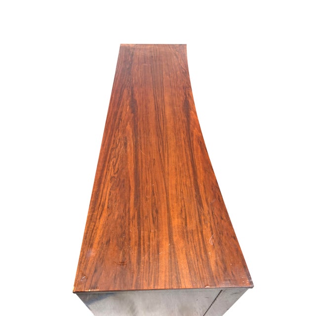 Mid-Century Modern Vintage Mid Century Modern Concave Dresser or Credenza For Sale - Image 3 of 9