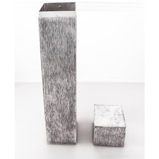 Modern Sterling Silver Megillah Case For Sale - Image 3 of 6