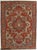 Antique Hand-knotted Persian Serapi rug from northwest Iran, known for its bold geometric design and durable construction....